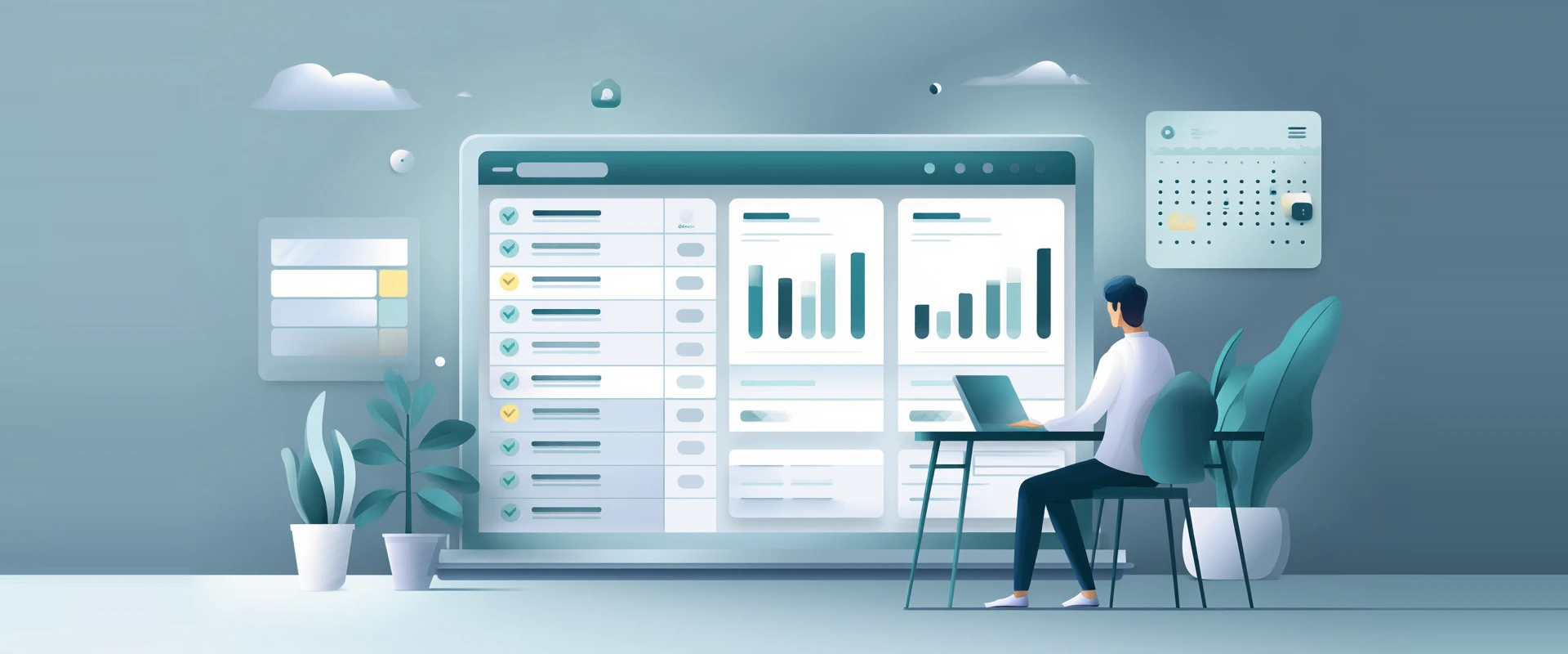 Excel dashboard illustration