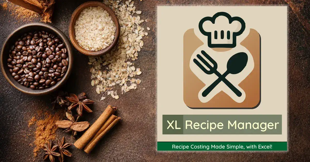 XL Recipe Manager Dashboard Screenshot